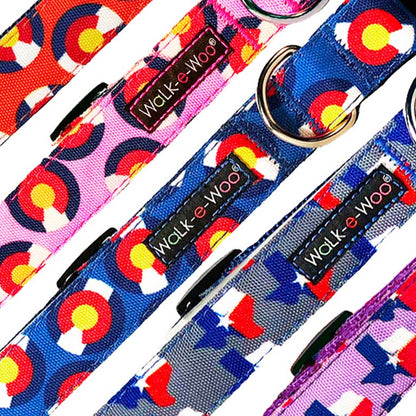 Colorado and Texas Dog Collars, Leads, and Bows - 6 Styles