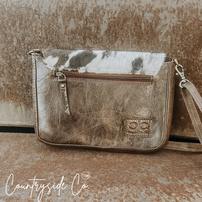 Maple Cowhide Crossbody Purse
