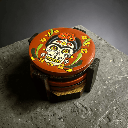 Custom Talavera Coaster | Hand-Painted Mexican Tile Drink Pads
