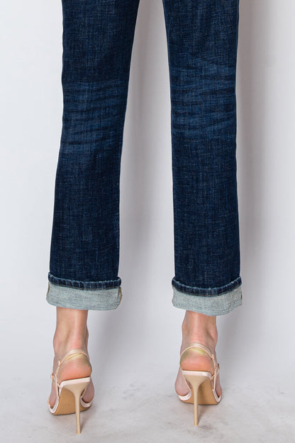 Zephyra Tummy Control High Rise Stretch Straight w/ Single Cuff