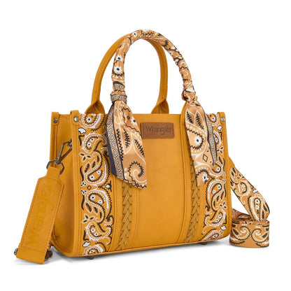 Wrangler Braided Paisley Bandana Tote Bag