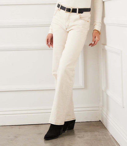 Full Length Wide-Leg Jeans