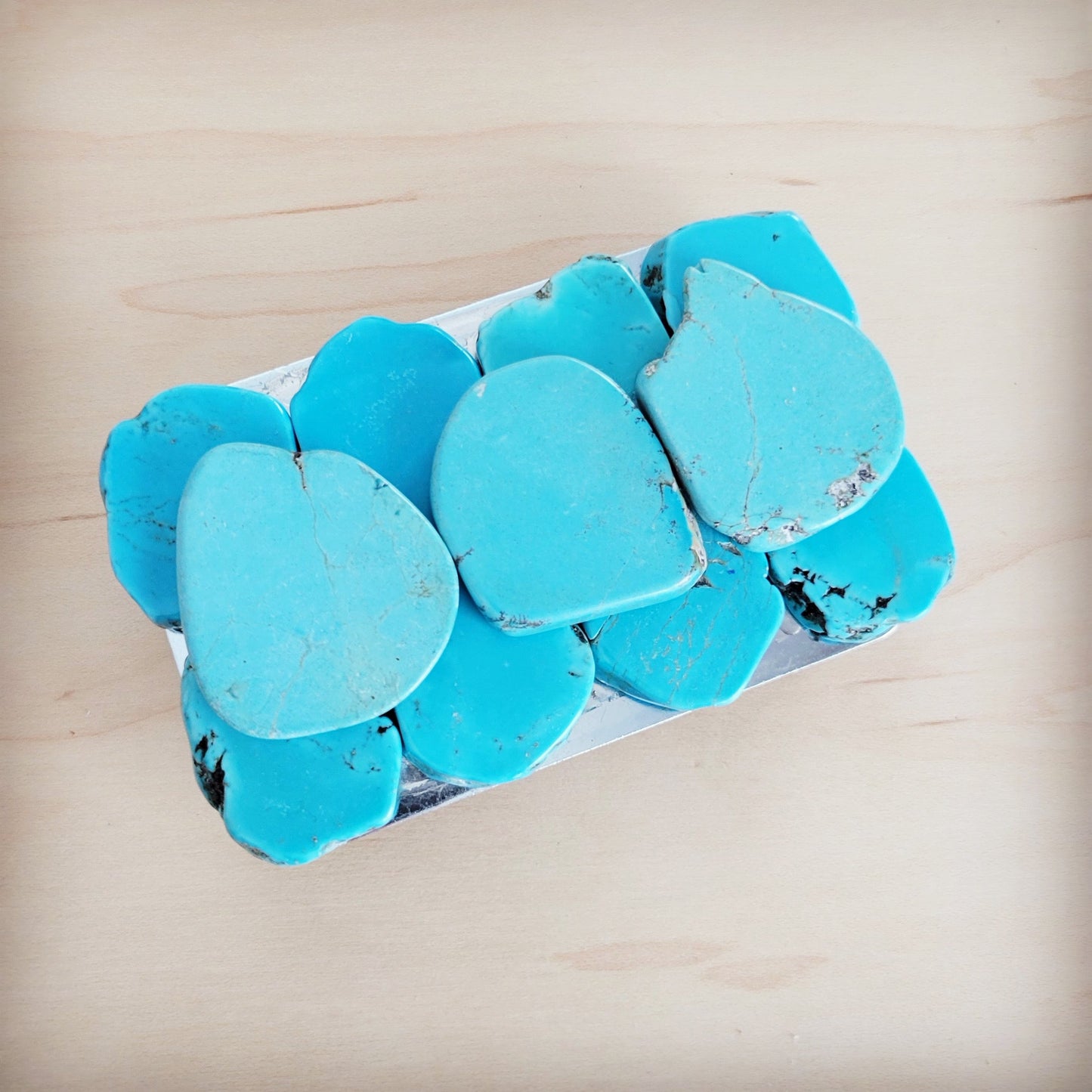 Large Turquoise Slab Belt Buckle 901f