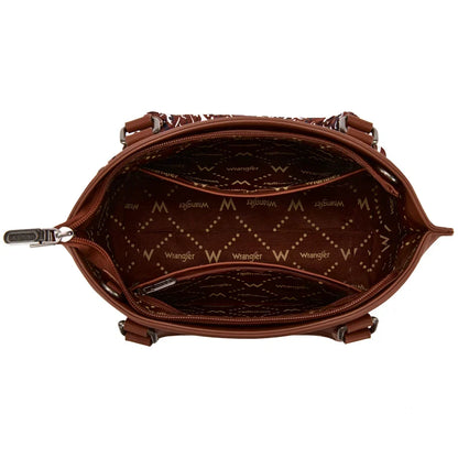 Wrangler Braided Paisley Bandana Tote Bag-Wide