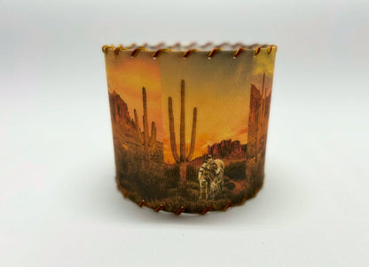 Desert Burros Lampshade 11-inch Medium