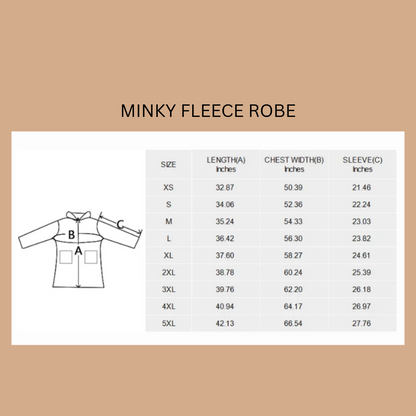 Baha Ranch Honky Tonk Kitsch Desert Vibes Minky Fleece Robe