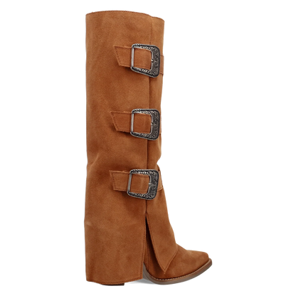 Dingo Buckle Bunny - Women's Suede Cowgirl Boots