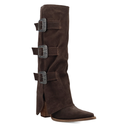 Dingo Buckle Bunny - Women's Suede Cowgirl Boots