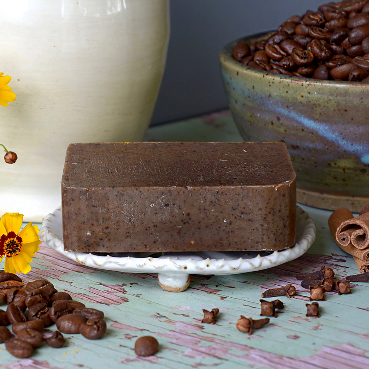 Donkey Milk Soap, Exfoliating Spiced Coffee 4.5 oz