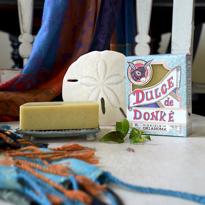 Donkey Milk Soap, Eucalyptus Mint and Moringa 4.5 oz