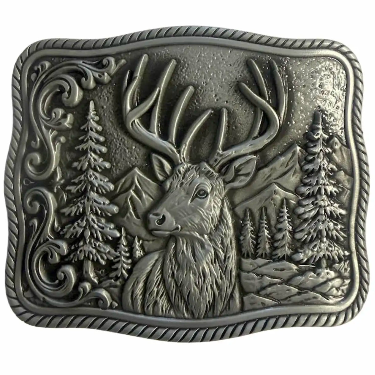 Deadwood Trading Backwoods Buck - Men's Belt Buckle
