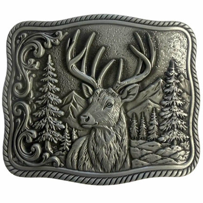 Deadwood Trading Backwoods Buck - Men's Belt Buckle