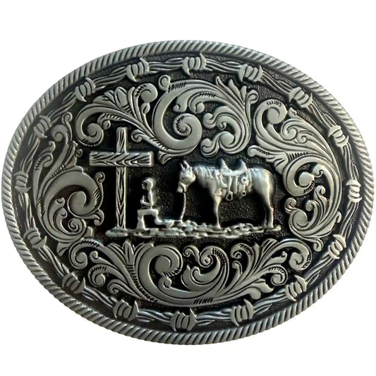Deadwood Trading Praying Cowboy - Men's Belt Buckle