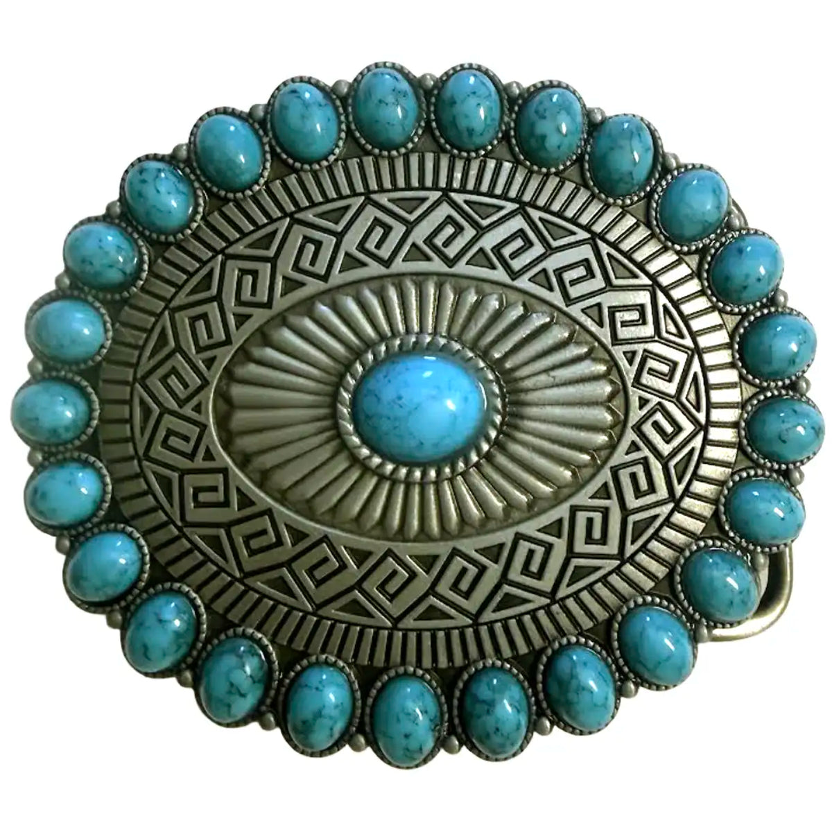 Deadwood Trading Turquoise Mesa Bloom - Belt Buckle