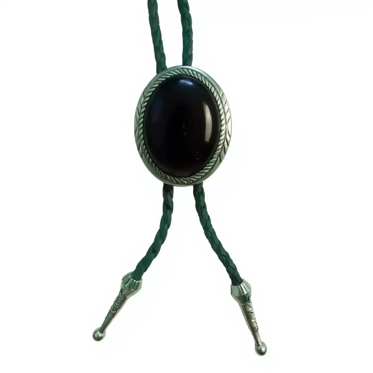 Deadwood Frontier Oval (Onyx) - Bolo Tie