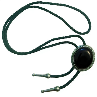 Deadwood Frontier Oval (Onyx) - Bolo Tie