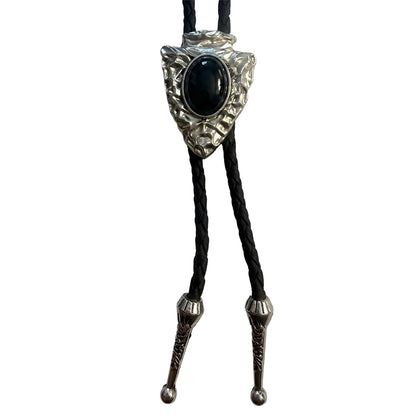 Deadwood Stonepoint Arrowhead (Onyx) - Bolo Tie