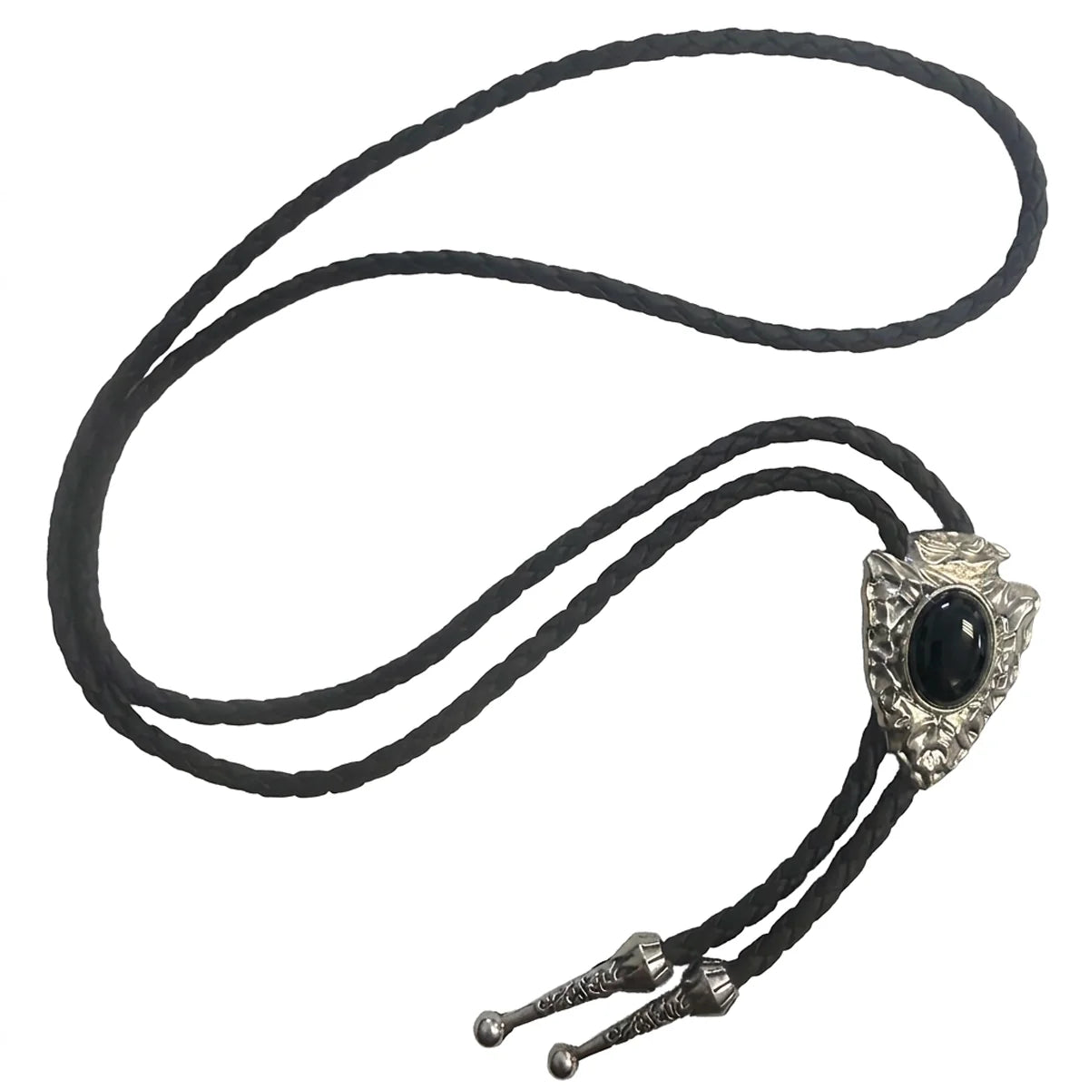 Deadwood Stonepoint Arrowhead (Onyx) - Bolo Tie