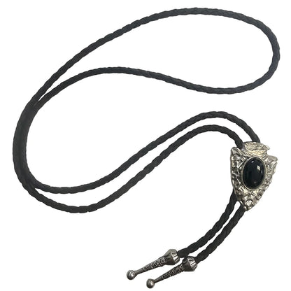 Deadwood Stonepoint Arrowhead (Onyx) - Bolo Tie