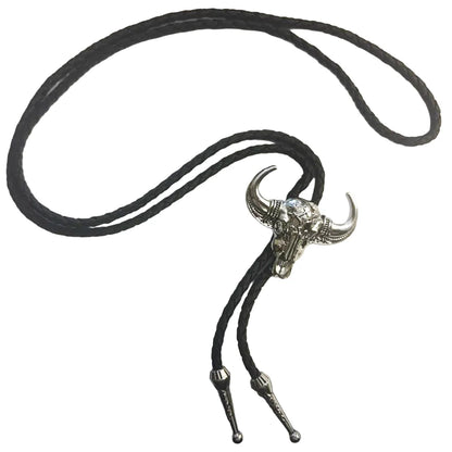Deadwood Silver Skull - Bolo Tie