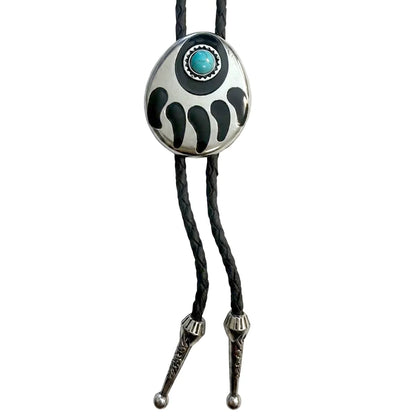Deadwood Turquoise Bear Claw - Bolo Tie