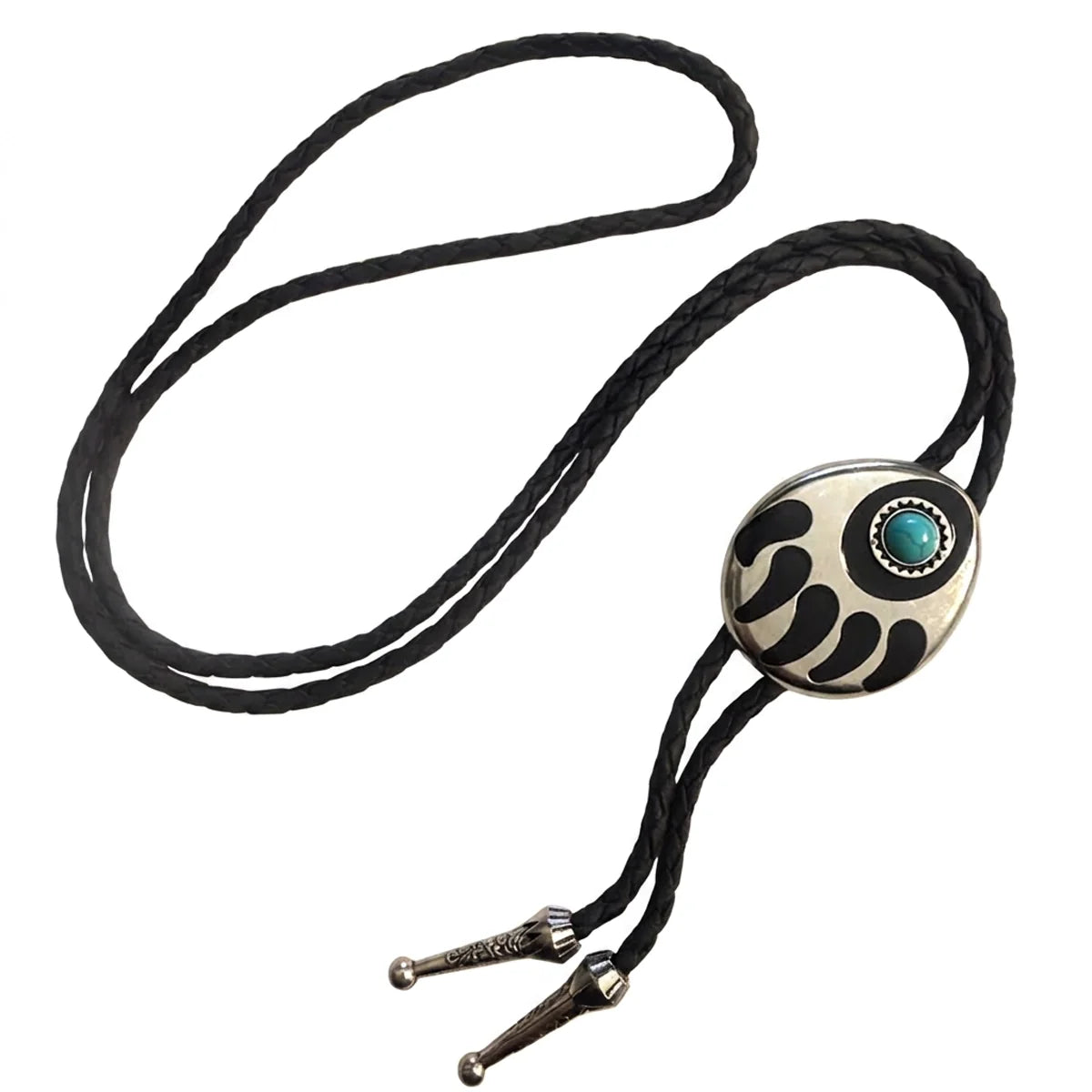 Deadwood Turquoise Bear Claw - Bolo Tie