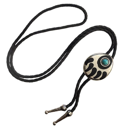 Deadwood Turquoise Bear Claw - Bolo Tie