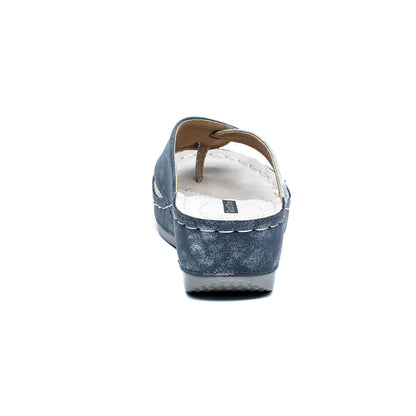 Women's Dafni Blue Wedge Sandals