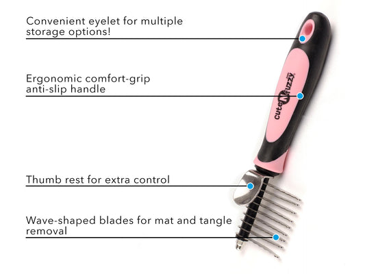 Pet Dematting Comb by cuteNfuzzy®