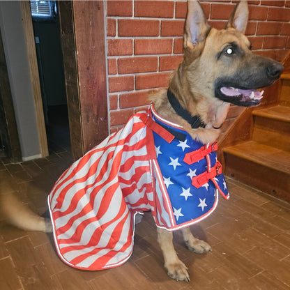Tahoe Heritage: Loyal Patriot 600D Waterproof Loyal Patriot™ Dog Coat 70D Lining, 150 Polyfill