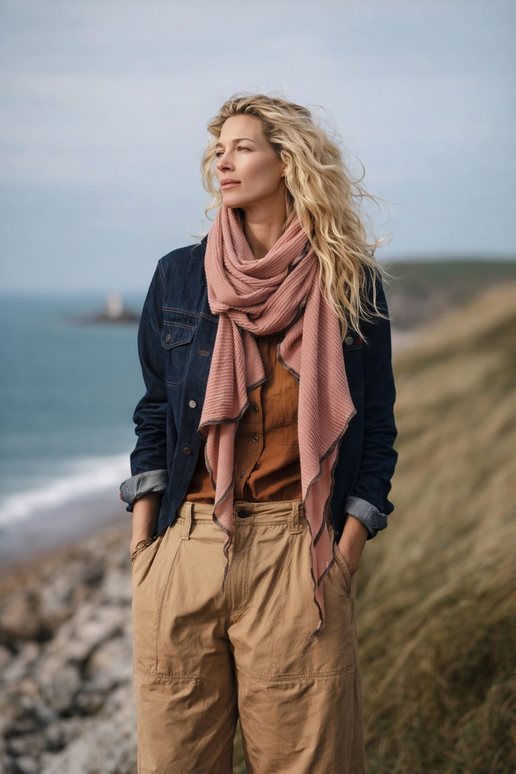 Dusty Rose DNA Scarf