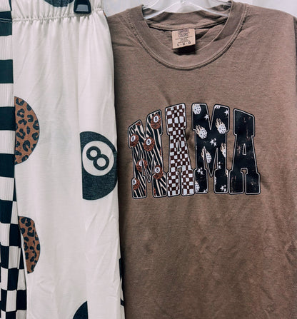Flame Dice Neutral Mama – Espresso Comfort Colors Tee