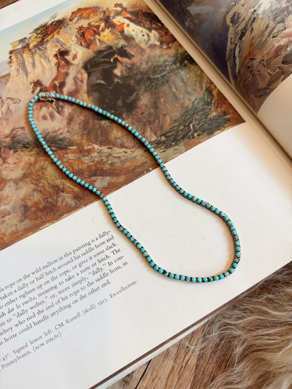 The Kingman Turquoise Tennis Necklace