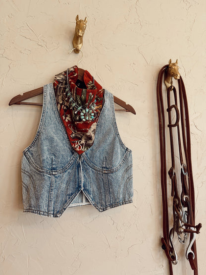 The Devan Denim Top