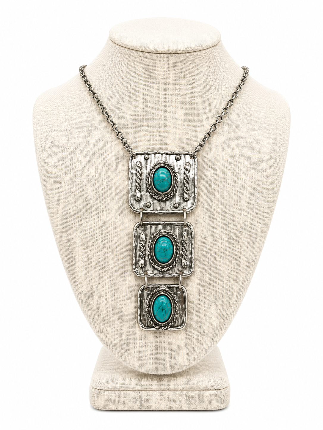 Gem Illusions™ Silver Mesa Pendant & Earring Set