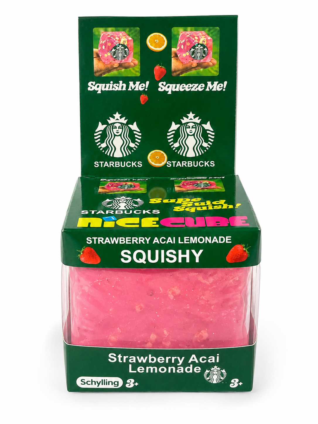 Starbucks Strawberry Acai’ Lemonade Squishy Cube