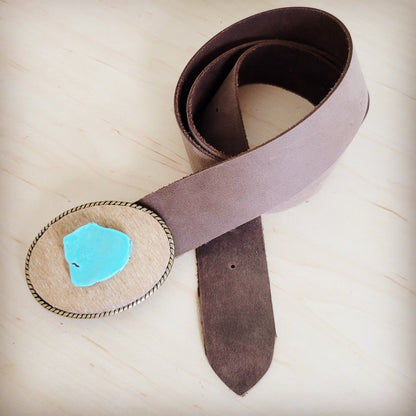 Brown Distressed Leather Belt 908x