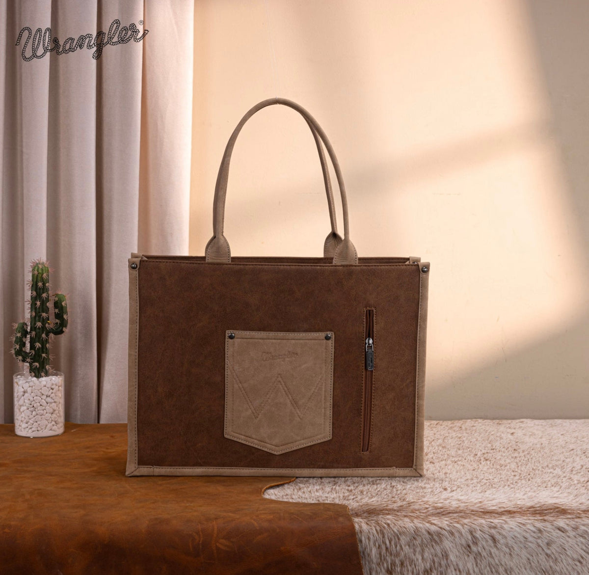 Wrangler Buckle Concealed Carry Large Tote