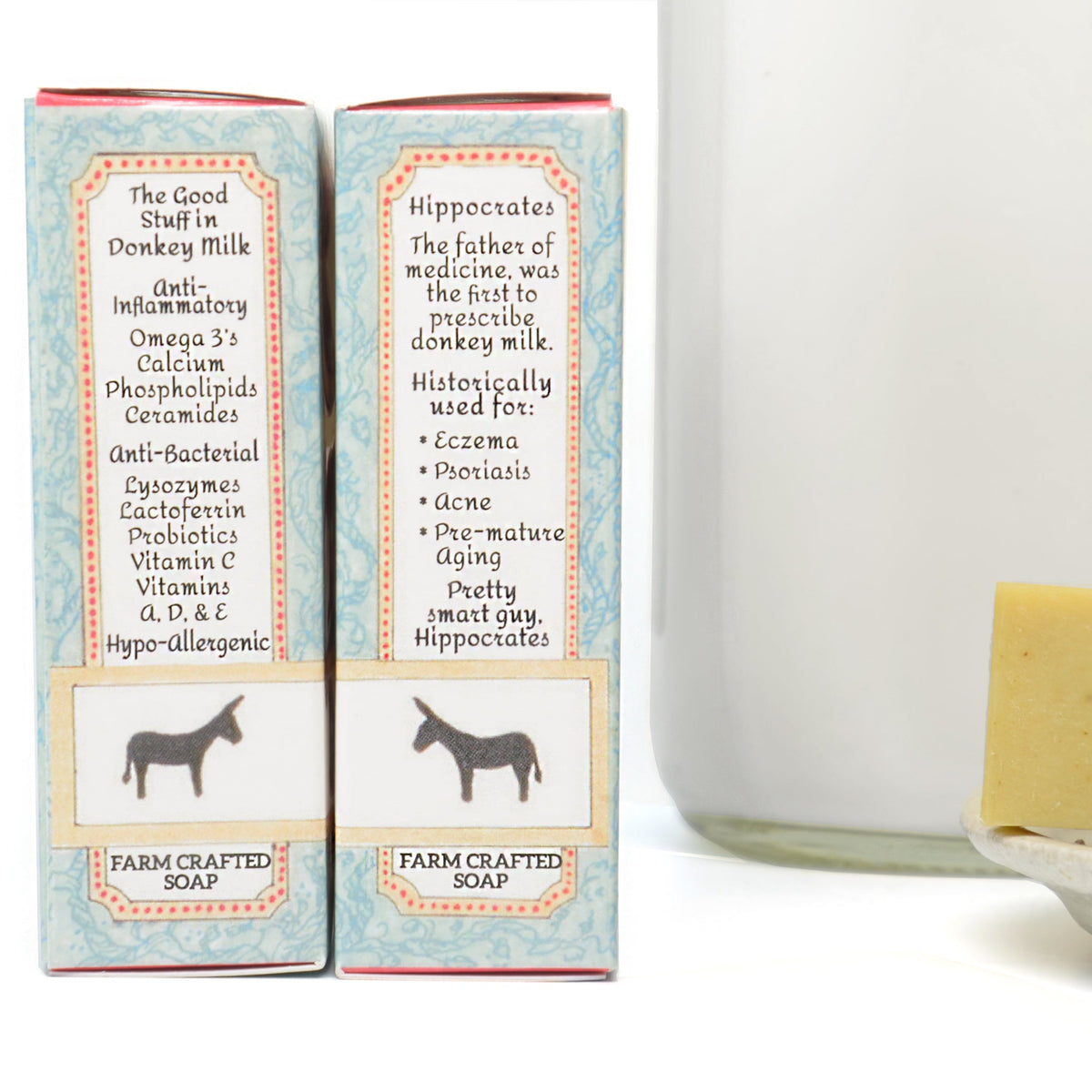 Donkey Milk Soap, Eucalyptus Mint and Moringa 4.5 oz