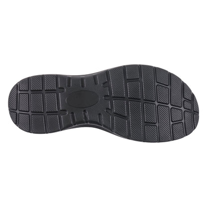Women's Judy Black Velcro Comfort Flat Sandals