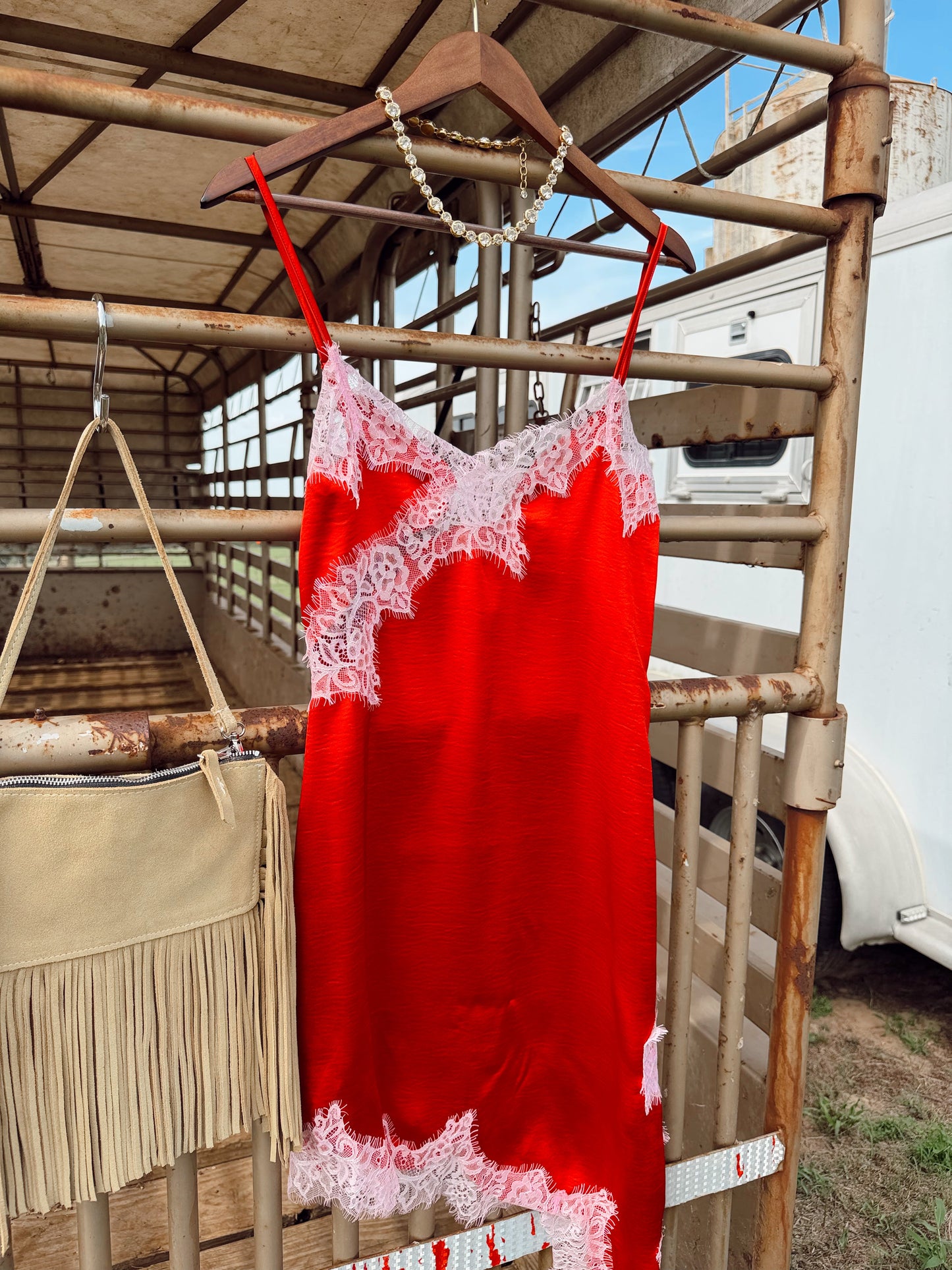 The Bliss Dress in Red