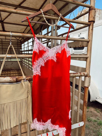 The Bliss Dress in Red