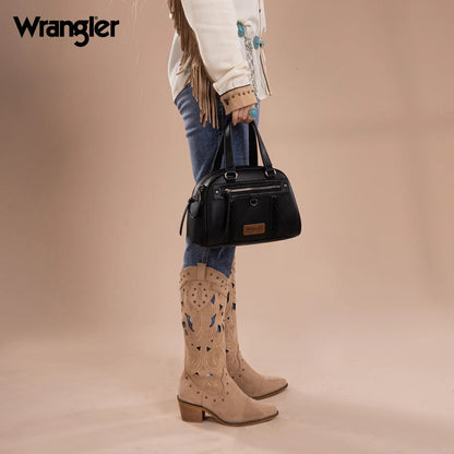 Wrangler Whipstitch Collection Satchel/Crossbody Bag-Multiple Colors
