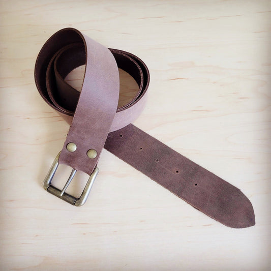 Brown Distressed Leather Belt 908x