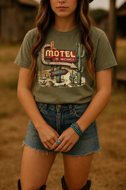 Western Motel Desert Graphic Tee