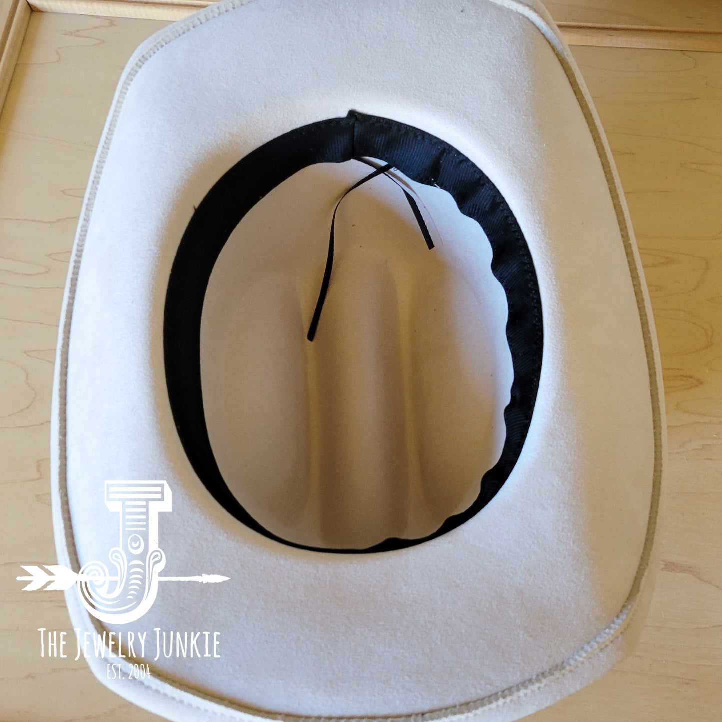 **Boho Western Felt Hat w/ Choice of Leather Hat Band w/ Turquoise Slab-Brown 980h