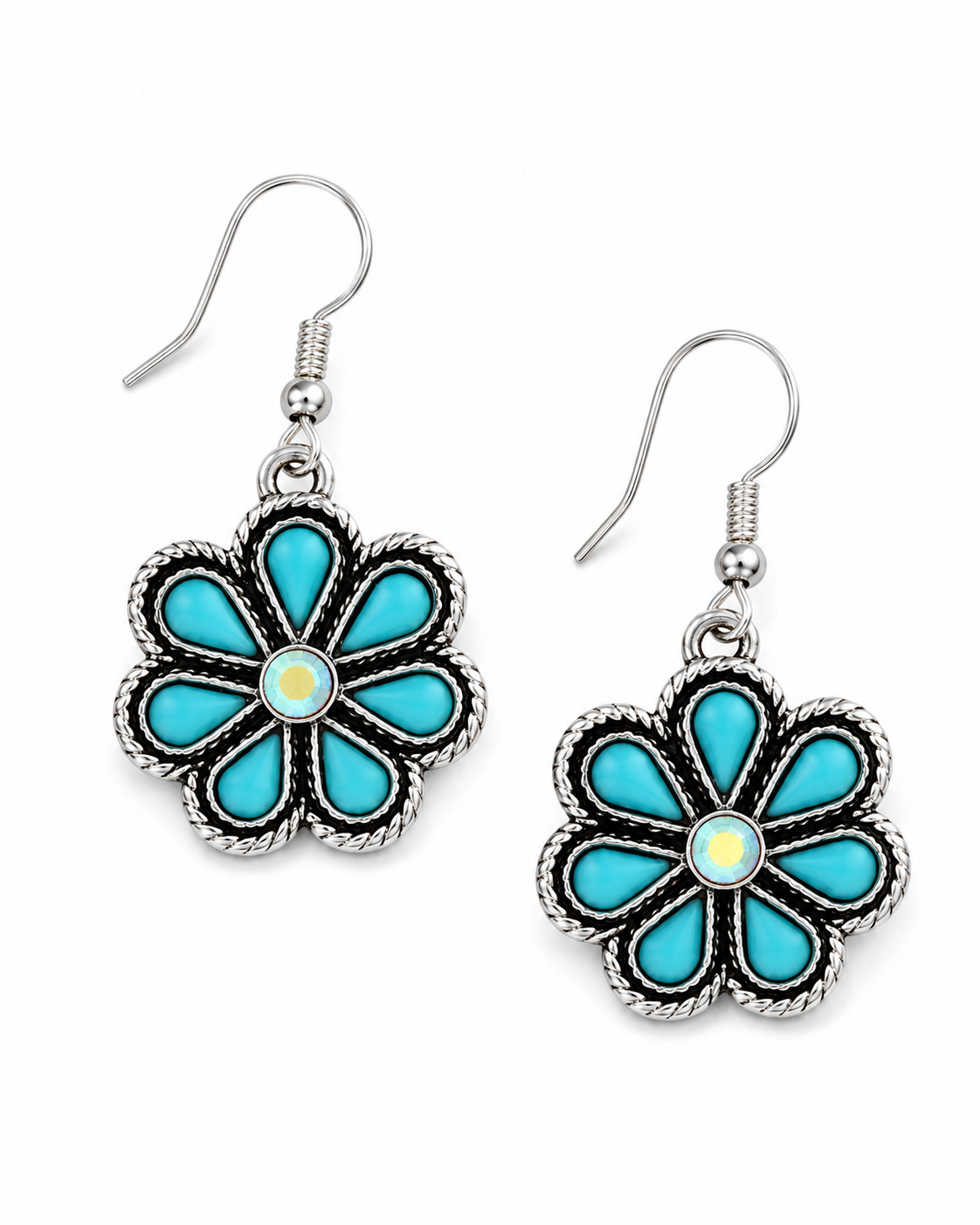 Gem Illusions™ Turquoise Bloom Earrings