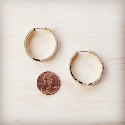 Indulgent Pave Eternity Gold Hoop Earrings 219cm