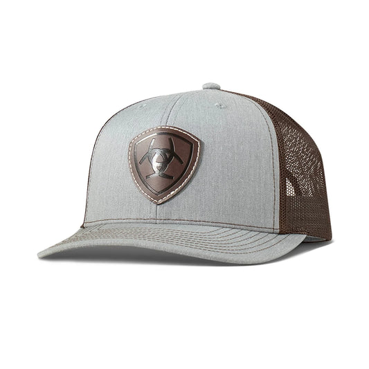 ARIAT Embossed Shield (Grey) - Trucker Cap
