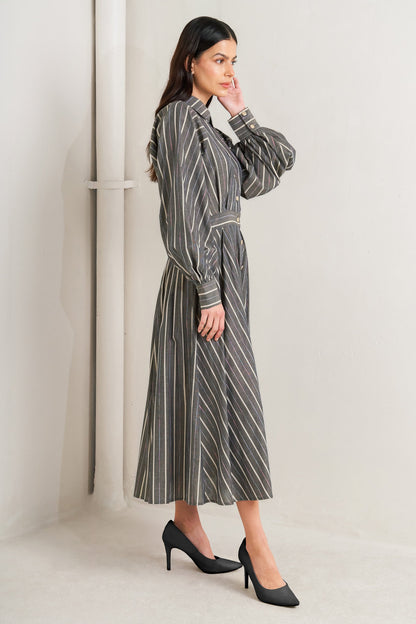 WHAT I FEEL WOVEN MIDI DRESS